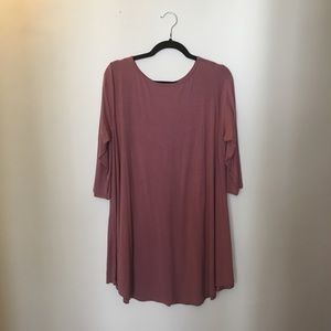 Plus size tunic - NWOT - 3x - mauve